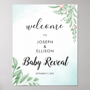Poster Dusty Blue Eucalyptus Genre Reveillez Bienvenue