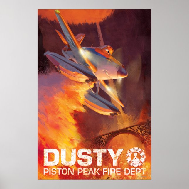 Poster Dusty - Piston Peak Fire Dept (Devant)
