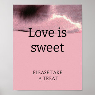 Poster Dusty Rose L'amour moderne est douceur nuptiale