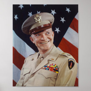 Poster Dwight D Eisenhower Portrait