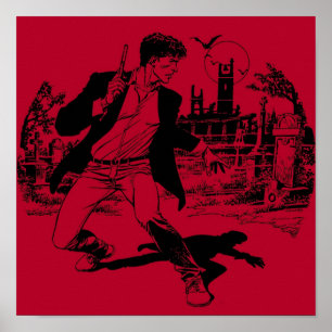 Poster Dylan Dog noir et blanc