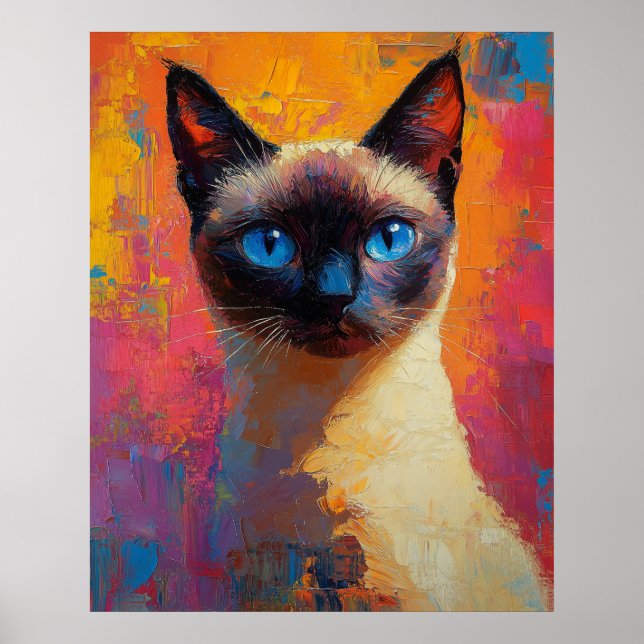 Poster Dynamic Siamese Painting (Devant)