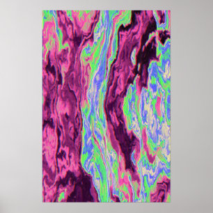 Poster Dynamique des fluides liquides Peinture contempora