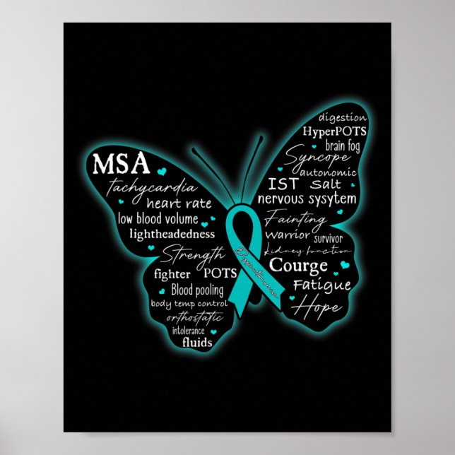Poster Dysautonomia Sensibilisation POTS HyperPOTS NCS Mo (Devant)