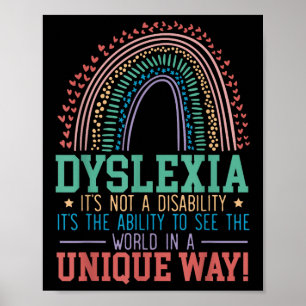 Poster Dyslexie Ce N'Est Pas Un Handicap Dyslexie Sensibi