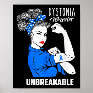 Poster Dystonia Sensibilisation Unbreakabe Guerrier Chemi