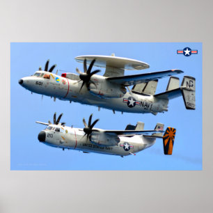 Poster E-2C Hawkeye et C-2 Greyhound