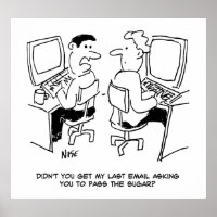 E-mails de l'opérateur informatique demandant du s