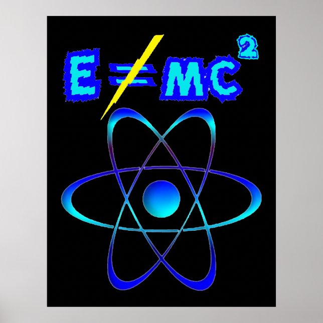 Poster E n'est pas = mc2 - Einstein a eu tort ! (Devant)