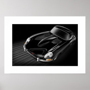Poster E-Type de Jaguar