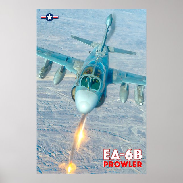 POSTER EA-6B PROWLER - FLARES ! (Devant)