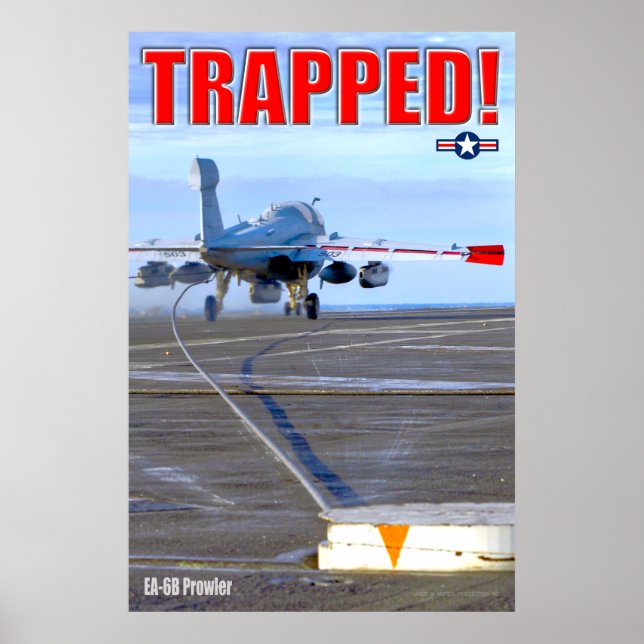 POSTER EA-6B PROWLER - TRAPPED ! (Devant)