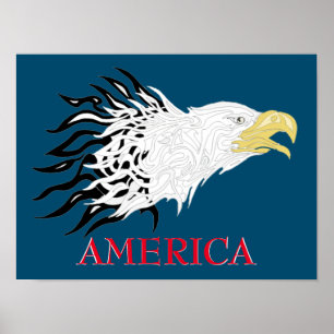 Poster Eagle America hurle