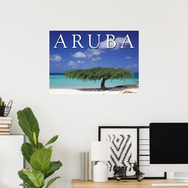 Poster Eagle Beach | Caraïbes, Aruba (Bureau à domicile)