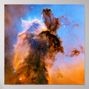 Poster Eagle Nebula Stellar Spire NASA Hubble Space Photo