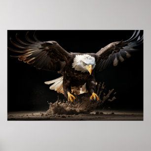 Poster Eagle Wild Animal Portrait Nature Beauté