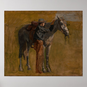 Poster Eakins - Cowboy Dans Les Badlands