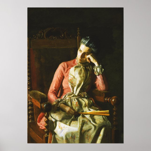 Poster Eakins - Mlle Amelia Van Buren (Devant)