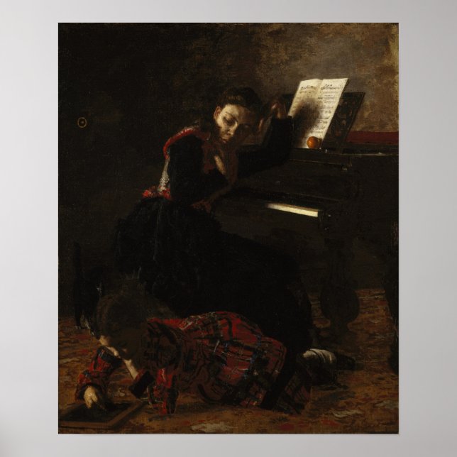 Poster Eakins - Scène de maison (Devant)