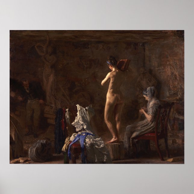 Poster Eakins - William Rush Carving (Devant)