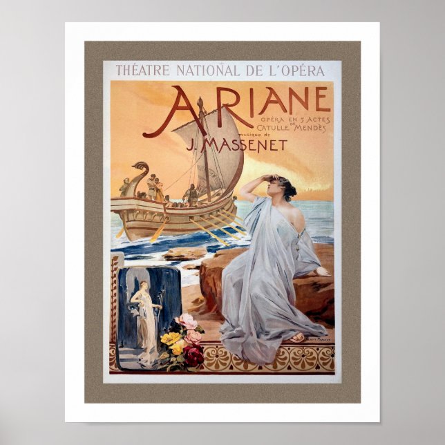 POSTER EARLY 'ARIANE' OPERA PRINT (Devant)