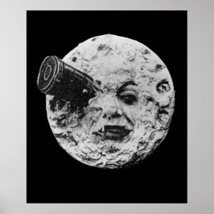 Poster EARLY CINEMA A Trip to the Moon By Georges Melies 