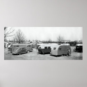 POSTER EARLY MOBILE HOME PARK 1939
