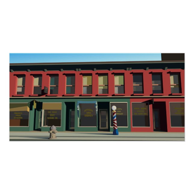 Poster Early Sunday Morning (Devant)