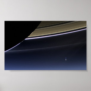 Poster Earth from Saturn