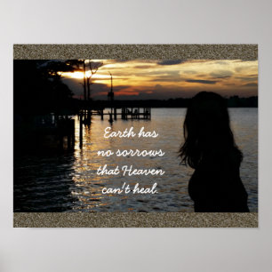 Poster Earth has no sorrows - art print