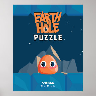 Poster Earth Hole 1 XL