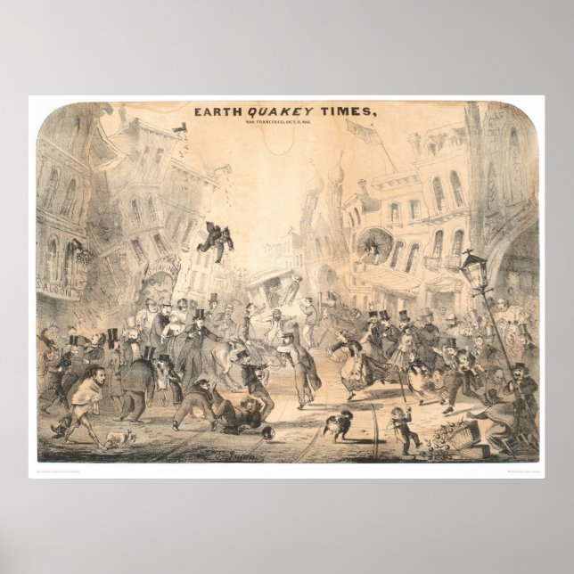 Poster Earth Quakey Times (0785A) (Devant)
