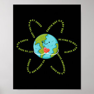 Poster Earthday Everyday 54th Anniversary Jour des terres