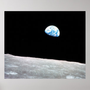 Poster Earthrise - La perspective lunaire
