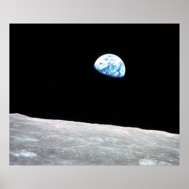 Poster Earthrise - La perspective lunaire (Devant)
