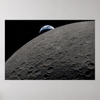 Poster Earthset Orion Spacecraft Artemis Moon Mission