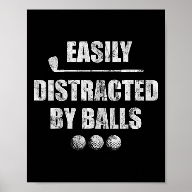Poster Easily Distracted 1  (Devant)