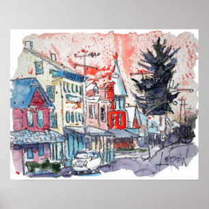 Poster "East Berlin Happy" par Larry Lerew 170420