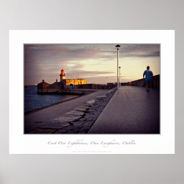 Poster East Pier Lighthouse, Dun Laoghaire, Dublin (Devant)