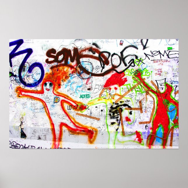 Poster East Side Gallery, Berlin Wall, Graffiti (2) (Devant)