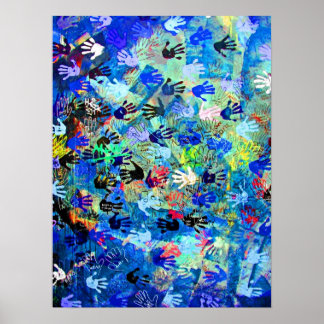 Poster East Side Gallery, Berlin Wall, Mains (1)