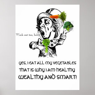 POSTER -EATING HEALTHY FUN POSTER 18 x 24"