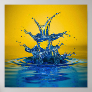 Poster Eau colorée