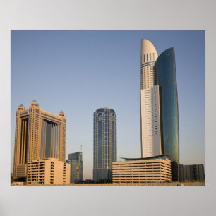 Poster EAU, Dubaï. Park Place Tower et autres