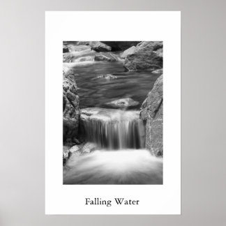 Poster Eau en chute