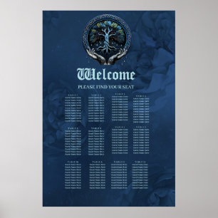 Poster Eau et Sagesse : L'arbre celtique mystique de la v