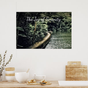 Poster Eau Inspiré Nature Motivé Joie Serenity