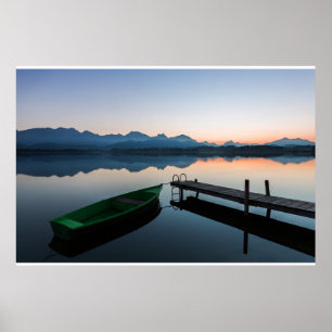 Poster Eau   Lac Hopfen Alpes bavaroises Allemagne