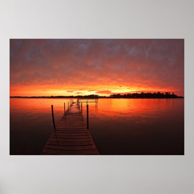 Poster Eau | Lac Minnetonka, Minnesota (Devant)