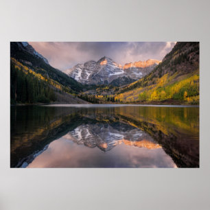 Poster Eau   Maroon Bells Colorado